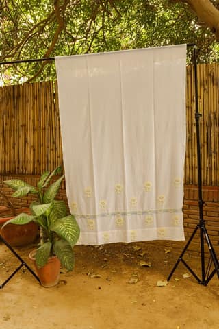 Bageecha Chikankari Window Curtain