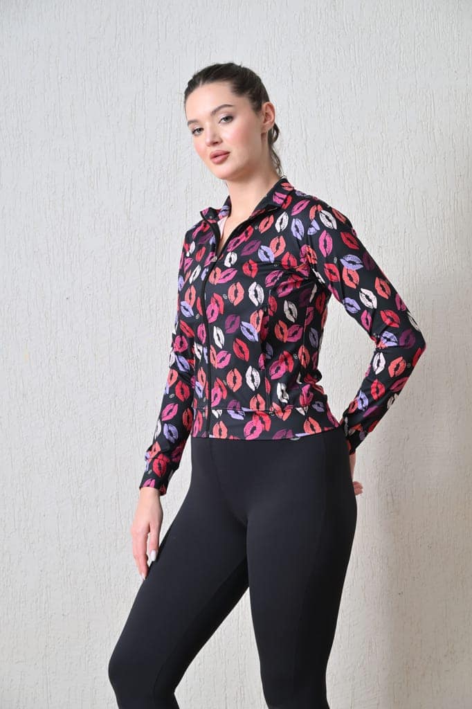 Body Smith Women Solid Full Sleeves Mesh Zipper