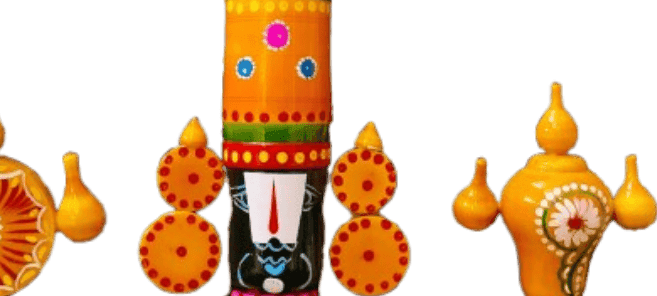 Wooden Handcrafted Vishnu Idol | Traditional South Indian Home Decor | 8 Inches view 2