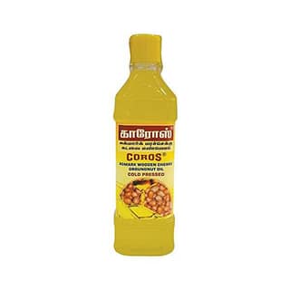 Coros (Wooden Chekku-Cold Pressed) Groundnut Oil 500 Ml