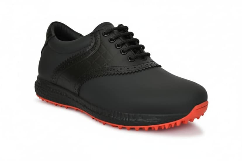 HITCARO Men Proffessional Leather Golf Shoes | Lace-Up | Phylon Sole |Waterproof | Comfortable | Breathable | Sports Shoes