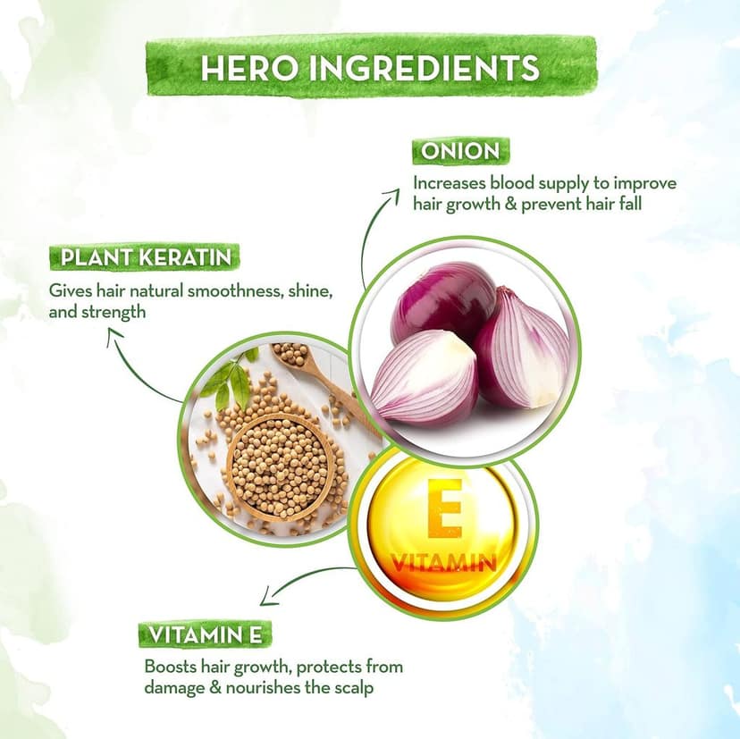 Mamaearth Onion Shampoo With Onion & Plant Keratin (200ml) view 6