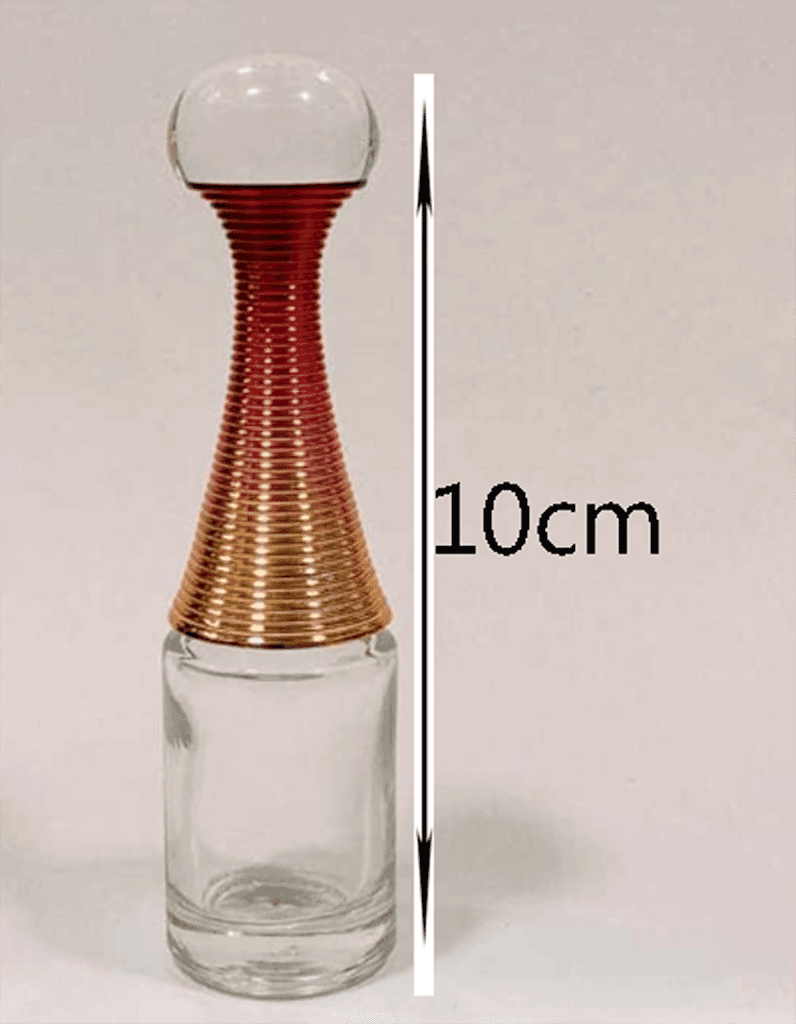 Mii Art 10ml Empty Attar Bottle – Gold Refillable Glass Perfume Vial for Essential Oils & Traditional Ittar (Pack of 1) view 3