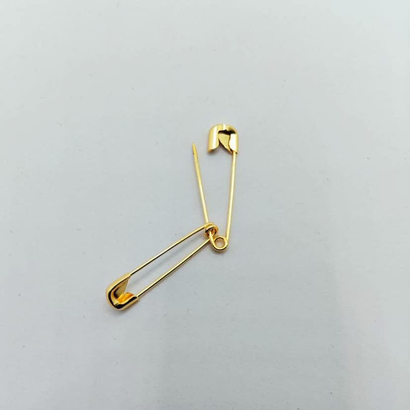 Safety Pin Golden Small (24 Pieces) � 27 mm Long Small Size Golden Color � Multipurpose Pins � Rust Resistant � Ideal for Saree � Kurta � Crafts � Mini Hook � Safety Pins for Women Saree view 5