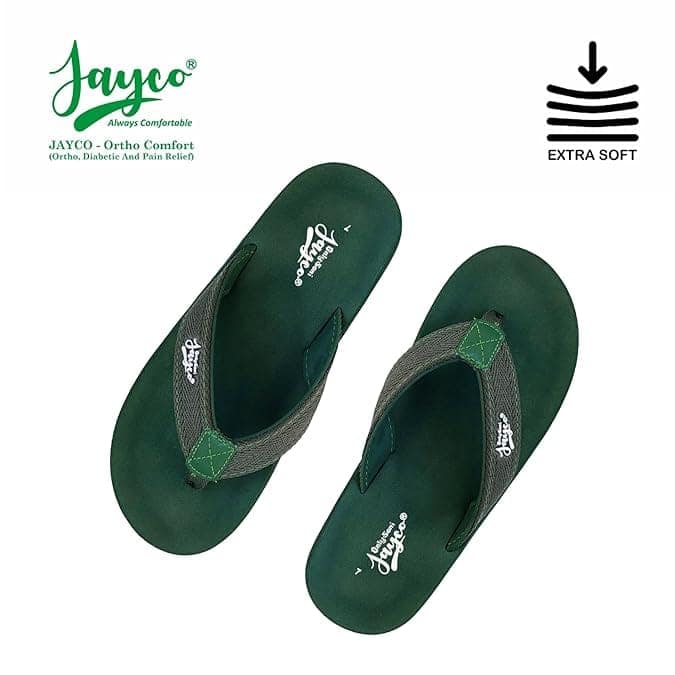 Jayco Cushioned comfort slippers for men | oversize look | slip-resistant | Soft insole | pain relief | Rubber outsole | stylish design | indoor and outdoor flip flop