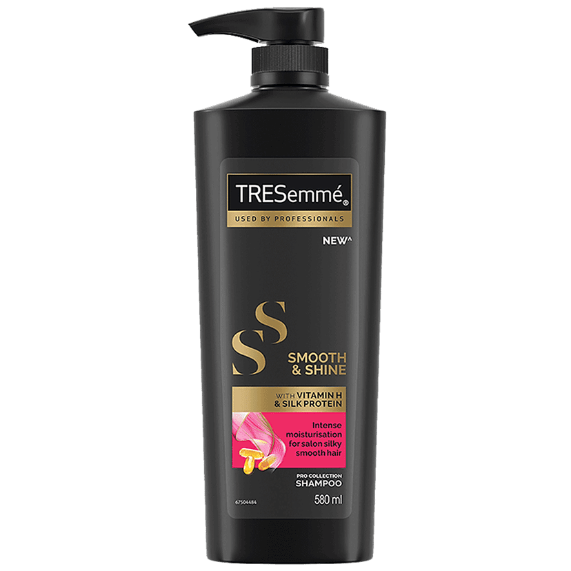 Tresemme Smooth & Shine Pro Collection Shampoo - Vitamin H & Silk Protein, Intense Moisturisation, 580 Ml Bottle view 2
