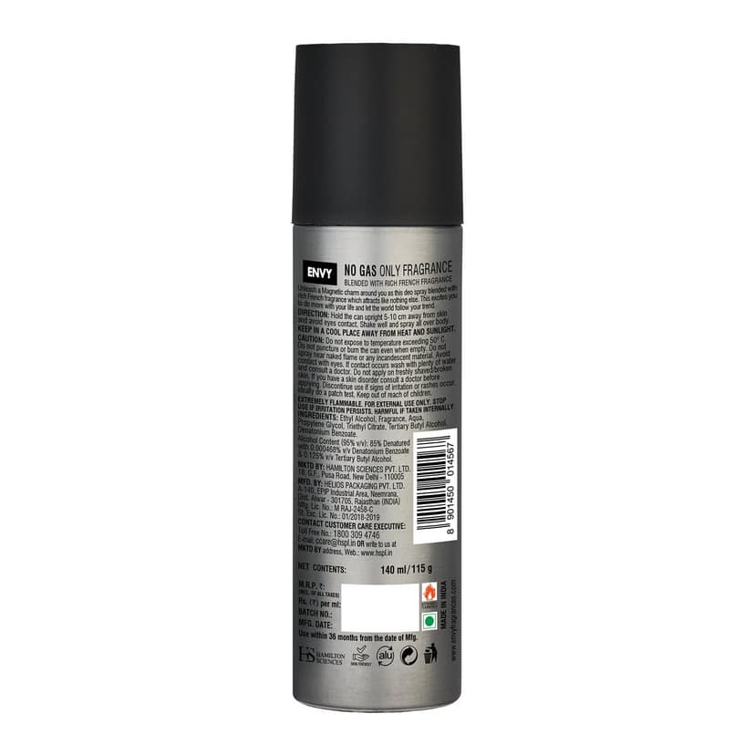 ENVY Pack of 3 Magnetic Deos For Men - 140ml Each view 2