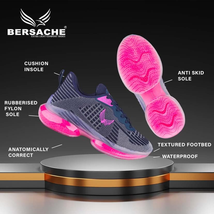 Bersache Premium Sports ,walking,Gym,cricket, Trending Running Shoes For Women's view 5