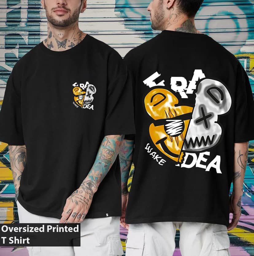 SCOTT FINCHER Men's Graphic T-Shirt, Surreal Art Print, Streetwear, Casual Cotton Tee : AA(ARN)BLACK_149 view 3
