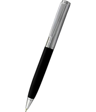 UJJi Matte Black with Chrome Clip (Blue Ink) Ball Pen
