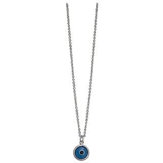 Zircon Evil Eye Blue without chain Pendant/Locket for Women SILVER Copper BY CEYLONMINE