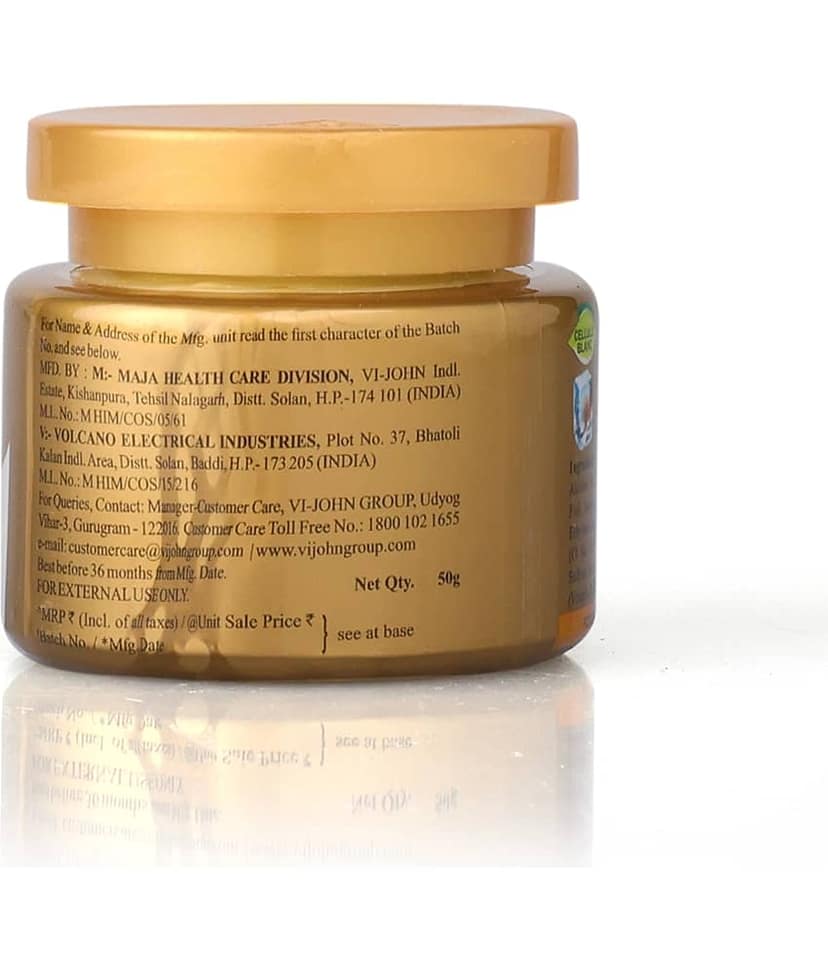 VI-JOHN Saffron Gold Skin Fairness & Brightening Cream Enriched With Vitamin E 50g Pack of 5 view 2