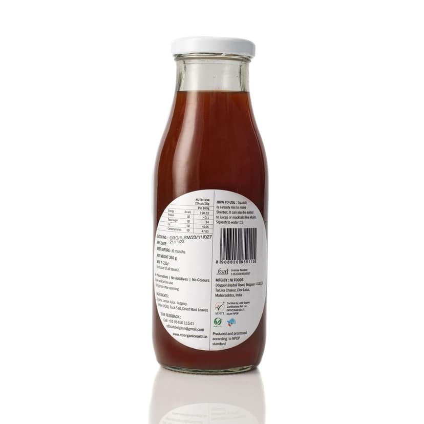 Lemon Squash with Jaggery - Jeera Flavour (350 gm) view 2