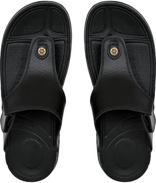 Cozy Wear Black Men's Thong Flip Flop