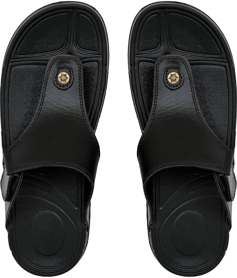 Cozy Wear Black Men's Thong Flip Flop