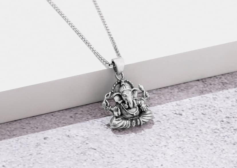 Seated Ganeshji Pendant view 4