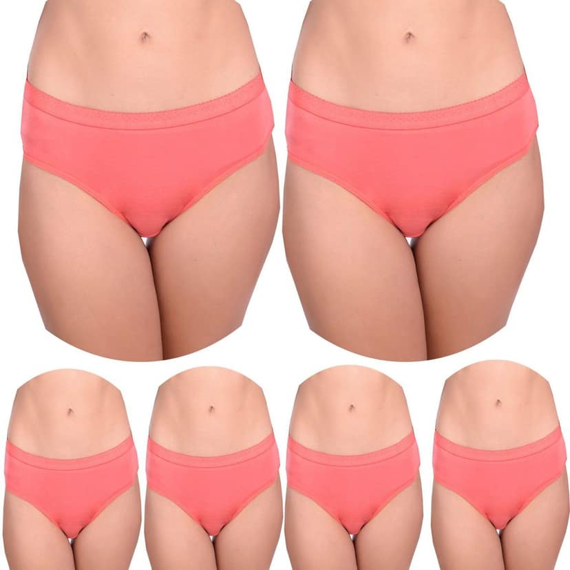 Cotton Full Coverage Hipster Panties Pack 6 view 4