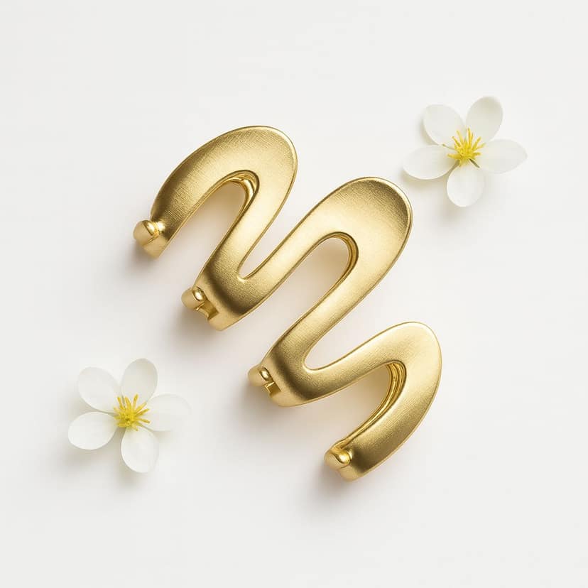 Metallic Mini Wave Hair Claw Clip
