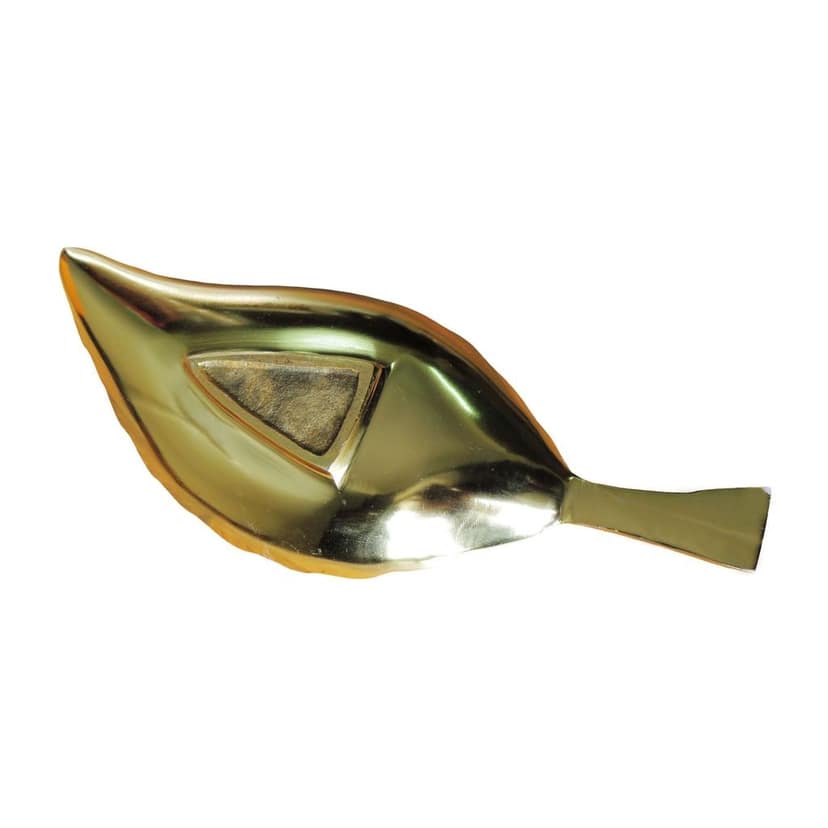 Aluminium Decorative Neem Leaf white and Gold (AMAS3183/13) view 3