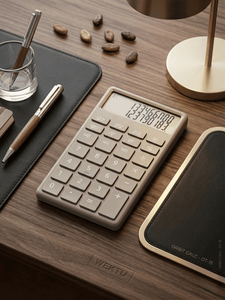 WEKTU Premium Dual Power Calculator with Large Display – Office & Study Essential view 2