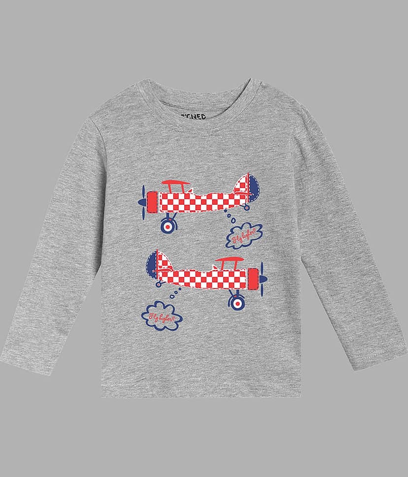 ETCHED DESIGN Pack of 3 Boys Cotton T-Shirt ( Multicolor ) view 4