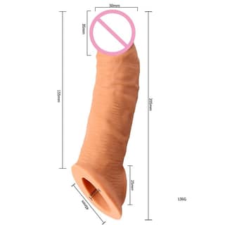 Infinity love 9 Inch Penis Extender Dragons Reusable Condom Washable Condom Silicone Condom