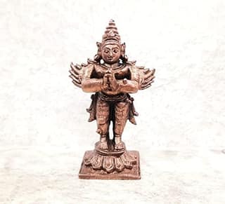 Searchers Paradise - Copper Idols Garudar, 2.75 inches, Copper Handmade 95 Grams, Patina Antique Finish, Pack of 1 Piece