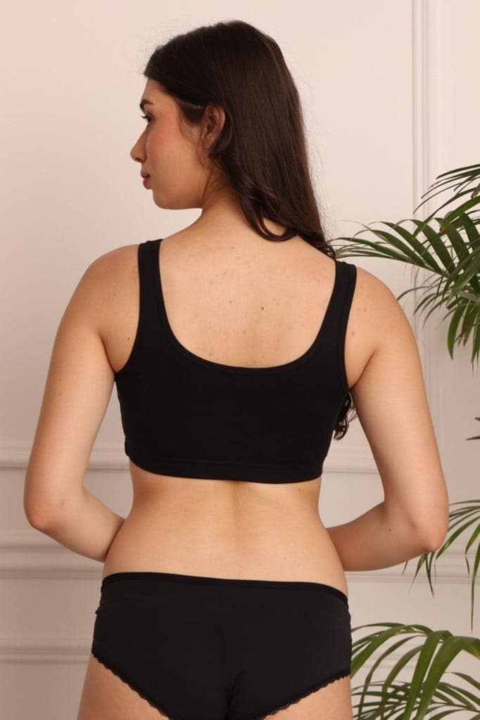 Cotton Bra ComfortTM Black view 5