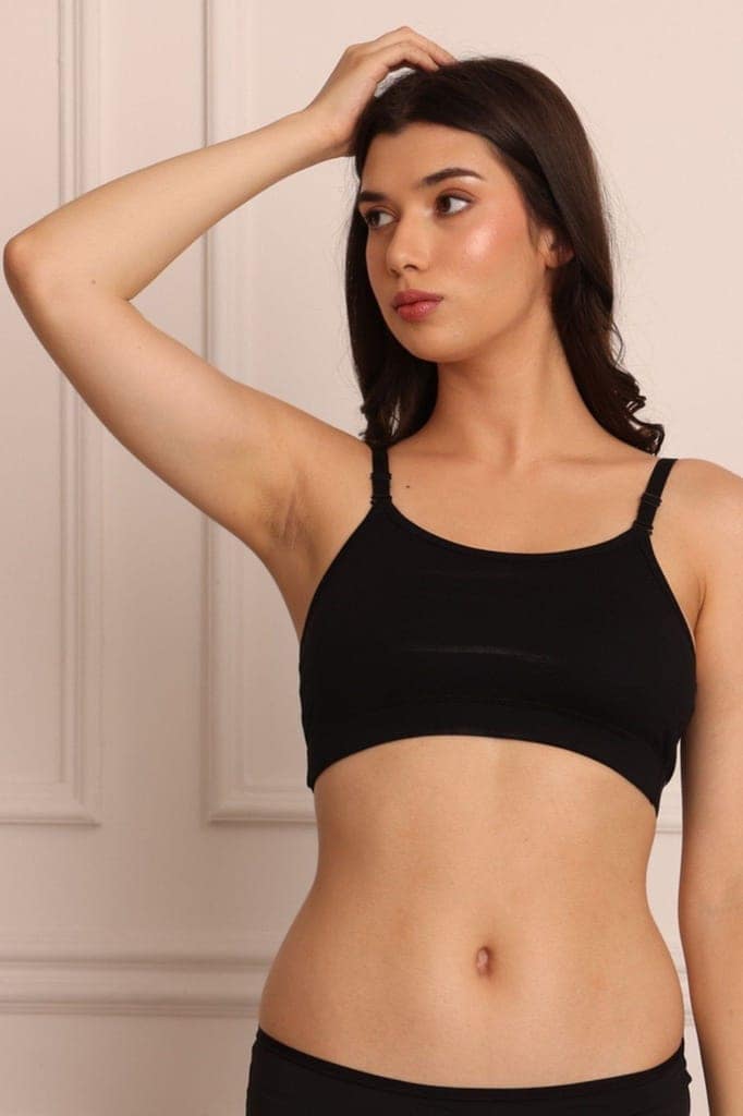 Cotton Bra ComfortTM Black view 6