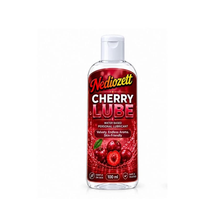 Nediozett Lube Cherry Flavored Lubricant Gel for Men & Women| 100ml| Water-Based Gel| Skin-Friendly| Safe to Use with Condoms (pack of 1 ) view 2