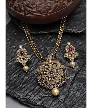 Sukkhi White Alloy Necklace Set ( Pack of 1 )