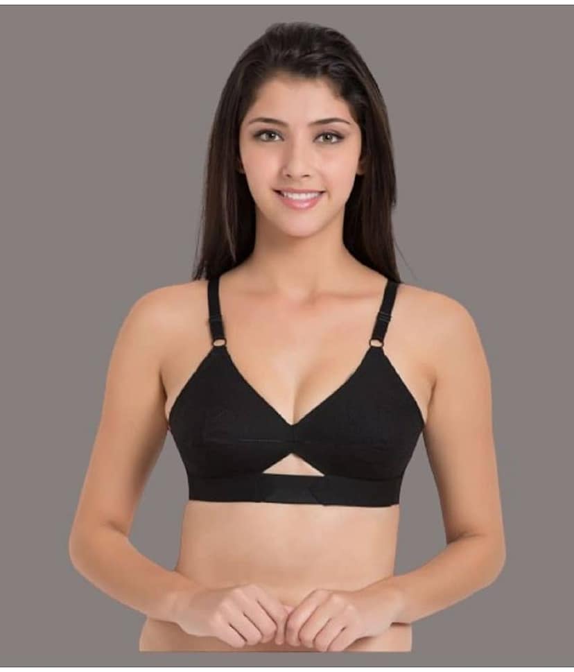 Desiprime - Black Cotton Non Padded Women's Everyday Bra ( Pack of 1 )