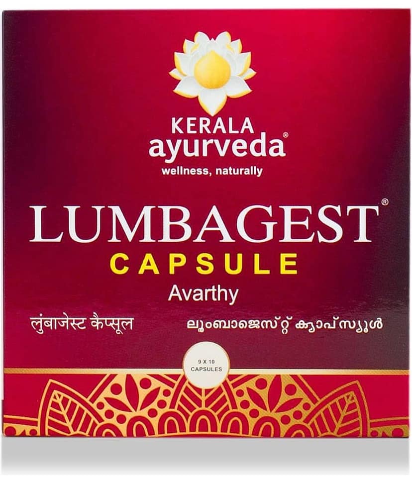 Kerala Ayurveda Lumbagest Capsule, 100 Count