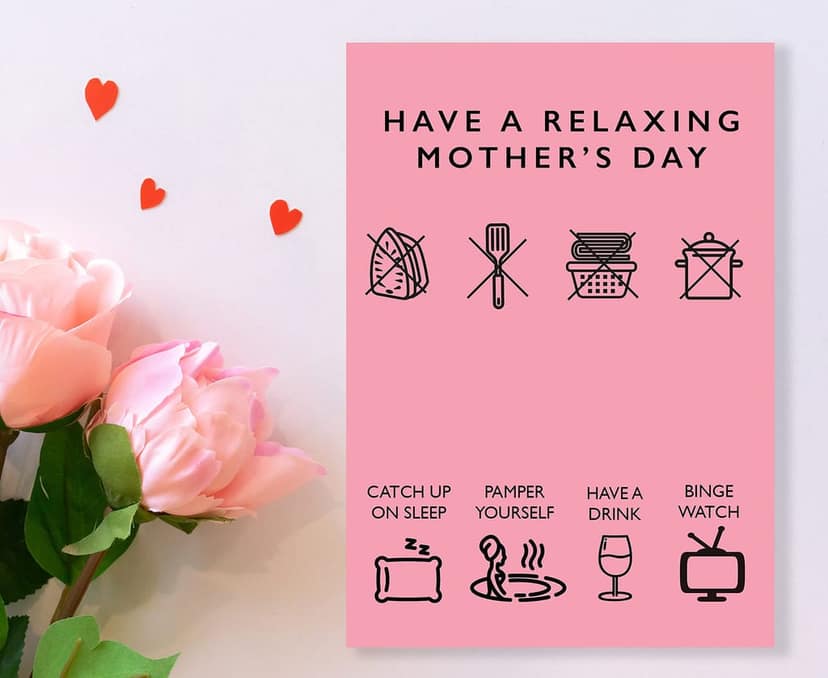 Rack Jack mother's day funny greeting card - have a relaxing day view 3