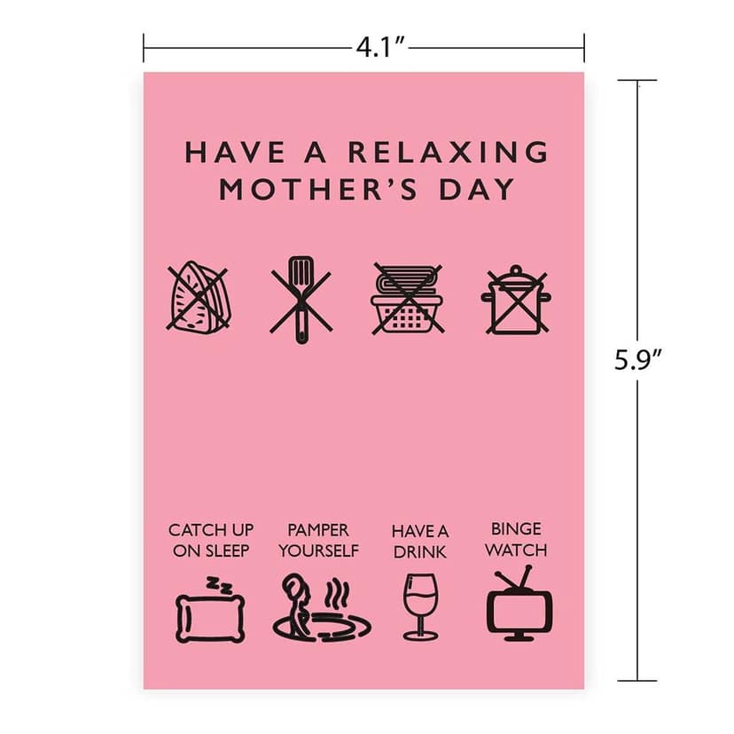 Rack Jack mother's day funny greeting card - have a relaxing day view 4