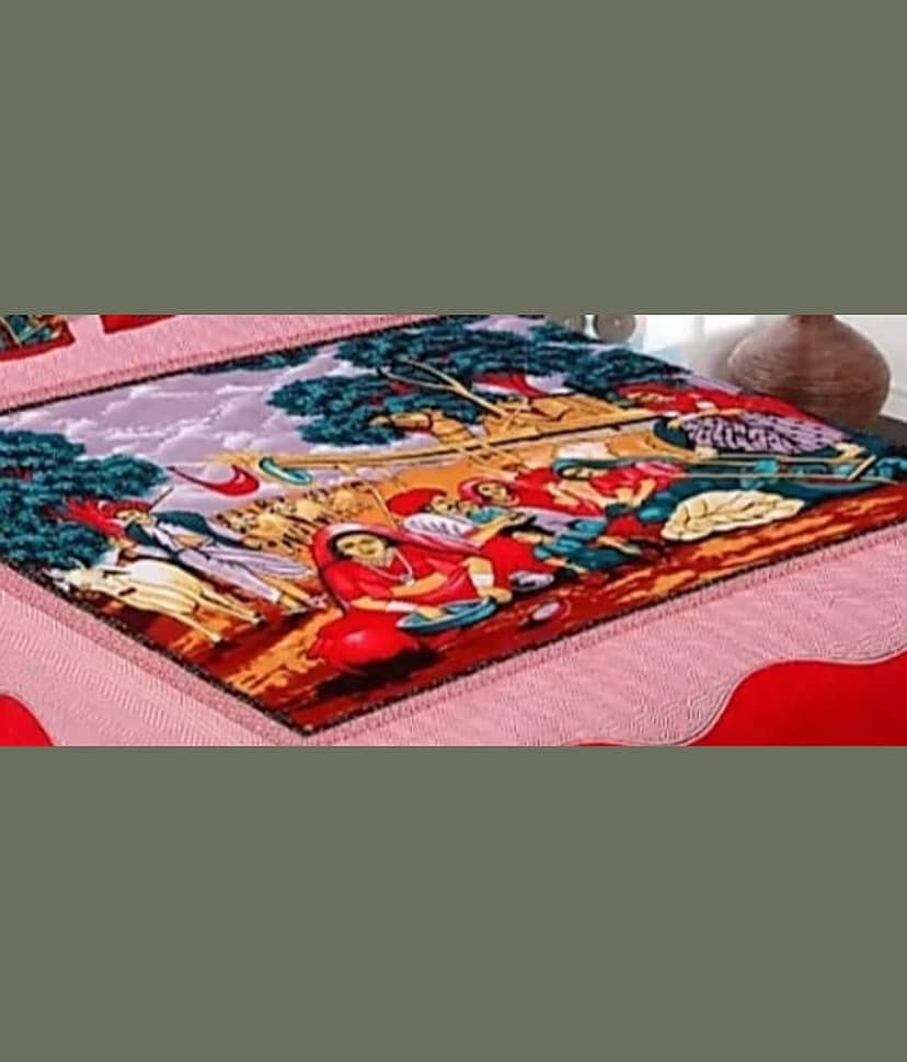 PETROSOLY Cotton 1 Double Bedsheet with 2 Pillow Covers ( Red ) view 2