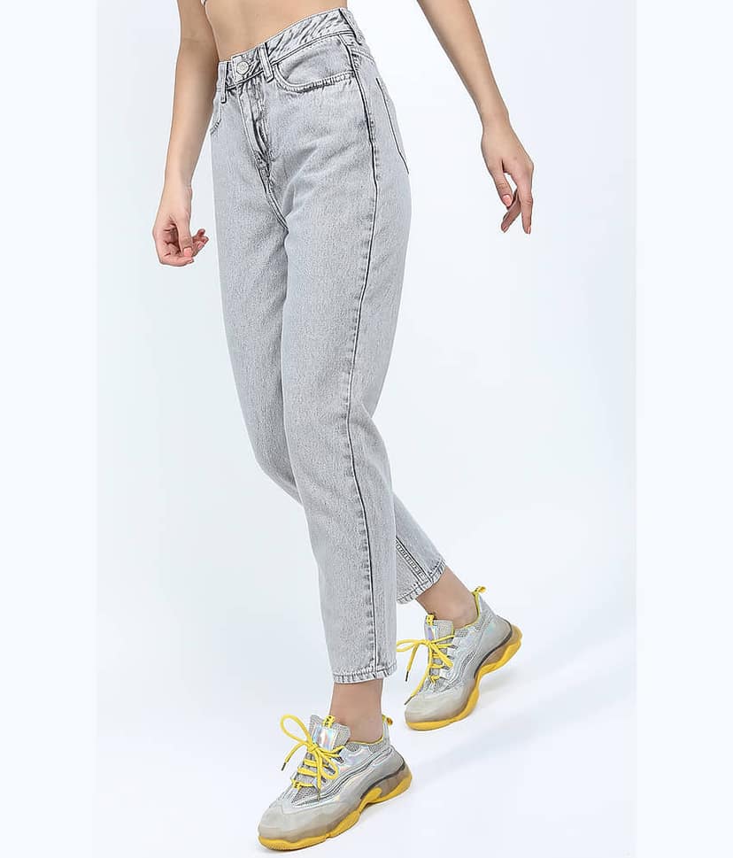 Tokyo Talkies Women Mom Fit Waist Jeans view 4