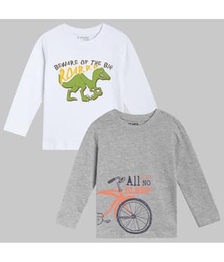 ETCHED DESIGN Pack of 4 Boys Cotton T-Shirt ( Multicolor )