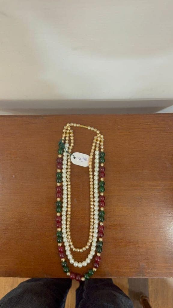 shadi party wear dulha mala with colourful beads