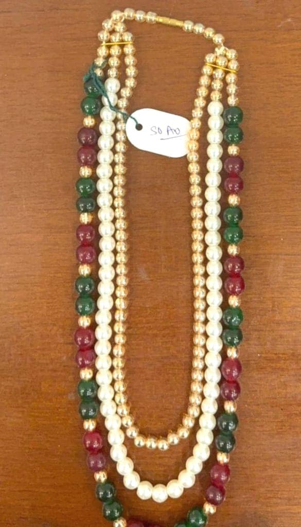 shadi party wear dulha mala with colourful beads view 3