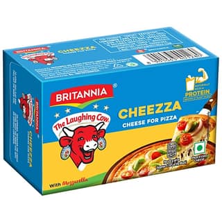 Britannia The Laughing Cow Cheese For Pizza Block, 400 G Carton