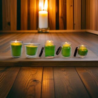 SS Enterprise Jar Candle for Home Decorationa | Diwali Candle | Valaentine Day Decoration Candle | Organic SOYA Wax Candle | 44 Hrs Burn Time Pack of 5