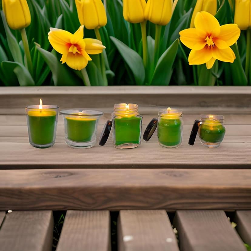 SS Enterprise Jar Candle for Home Decorationa | Diwali Candle | Valaentine Day Decoration Candle | Organic SOYA Wax Candle | 44 Hrs Burn Time Pack of 5 view 2