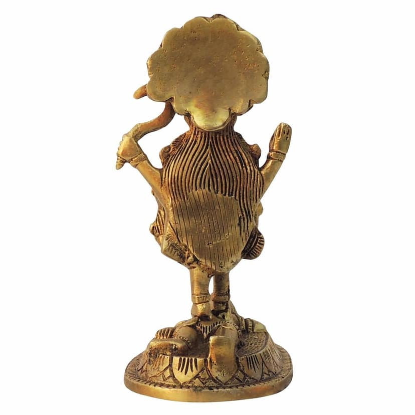 Brass Showpiece Kali Maa God Idol Statue (BSMAS1599 C) view 3