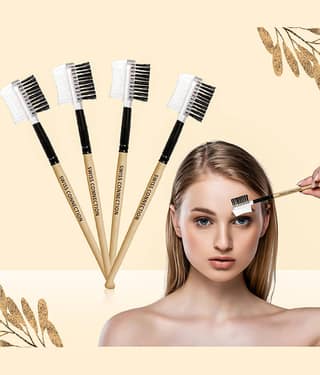 Swiss Connection 2 in 1 Lash-Eyebrow Brow Eyes Wooden Color Black Pack of 4 40 g