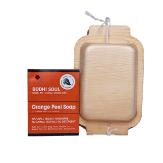 Bodhi Soul Orange Ayurvedic Soap | Handmade Citrus Soap for Glowing Skin | Orange Peel & Vitamin C | 75g