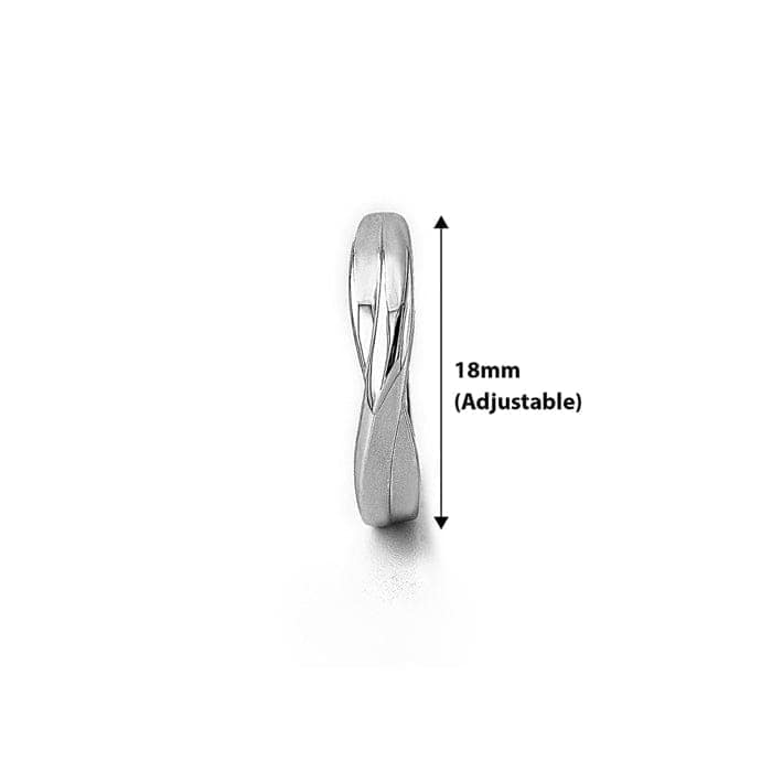 Silver Love Adjustable Ring view 4