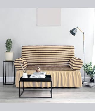 Cortina 2 Seater Polyester Sofa Cover ( Pack of 1 )