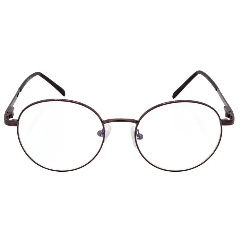 Hrinkar Trending Eyeglasses: Brown Oval Optical Spectacle Frame For Men & Women |HFRM-BWN-19001 view 2