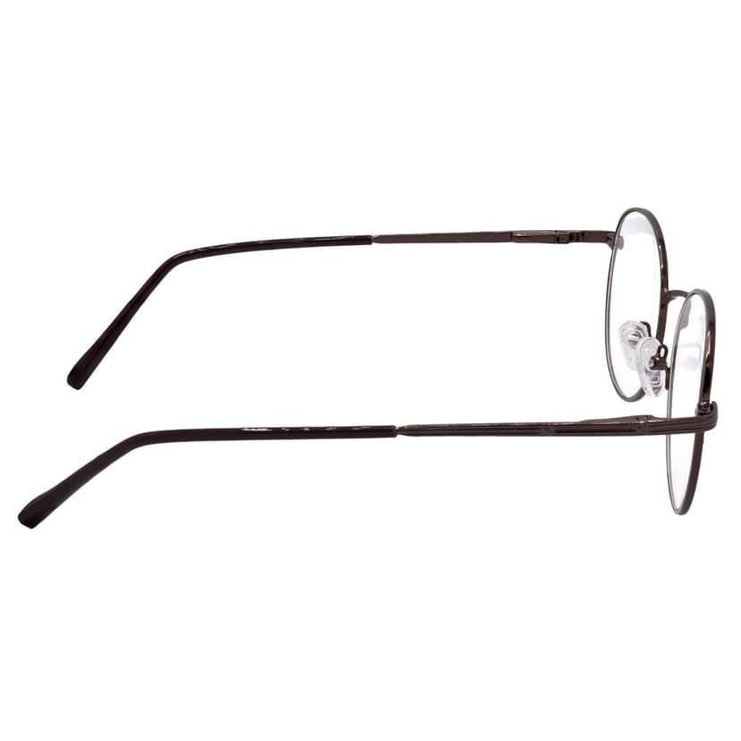 Hrinkar Trending Eyeglasses: Brown Oval Optical Spectacle Frame For Men & Women |HFRM-BWN-19001 view 3